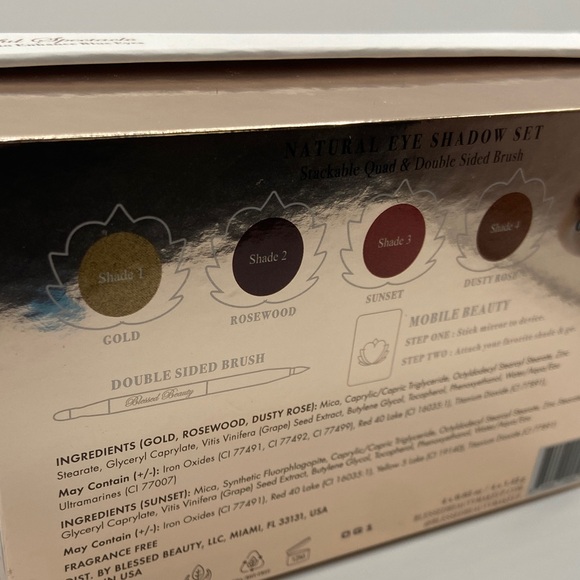 Gold Natural Eyeshadow Palette Set - Blessed Beauty | Gold and Brown Tones | 🆕 - Picture 9 of 10